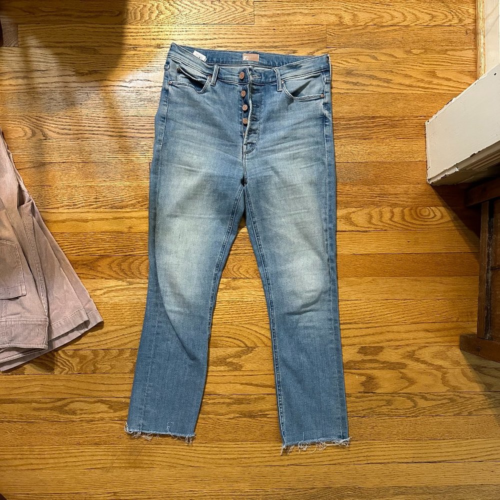 Mother the Pixie Dazzler Ankle Fray, size 30